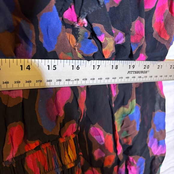 Farm Rio iridescent Leopard Elegant Multicolor Women's Dress Small NWOT - Picture 5 of 8